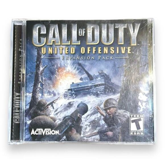 VTG Activision Call of Duty United Offensive Expansion Pack 2 CD Set with Key - Picture 1 of 5